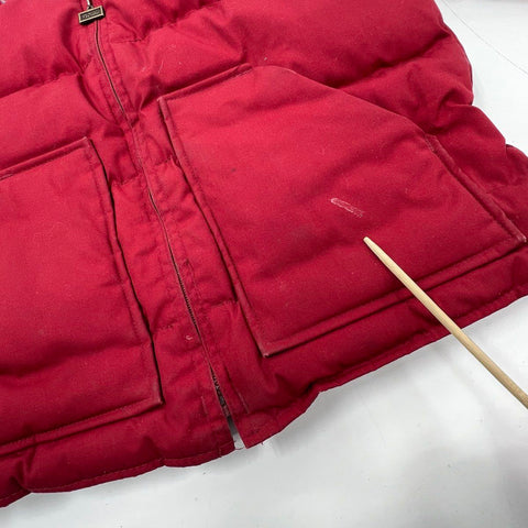 Vintage 80s Walls Burgundy Blizzard-Pruf Down Puffer Jacket Coat Men's 36 S