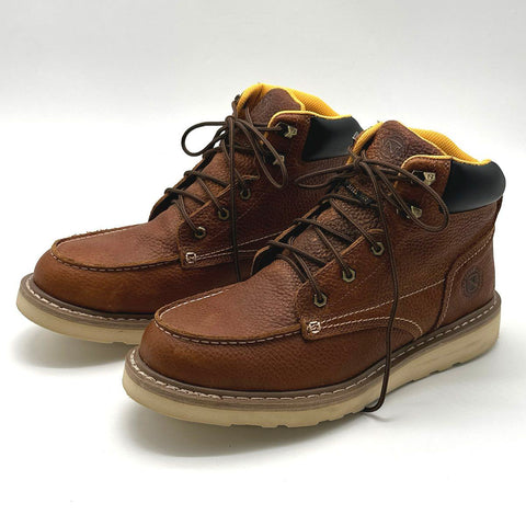 Noble Outfitters 65101 Brown Leather Moc Toe Steel Toe Work Boots Size 13R