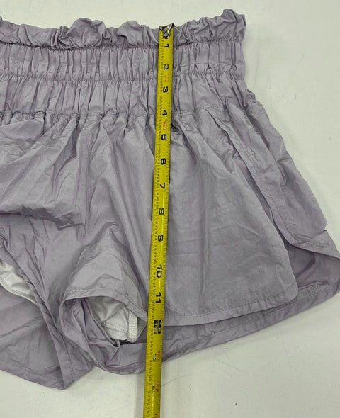 FP Movement Lot 2 The Way Home Smocked High Rise Lined Shorts Women's S XS