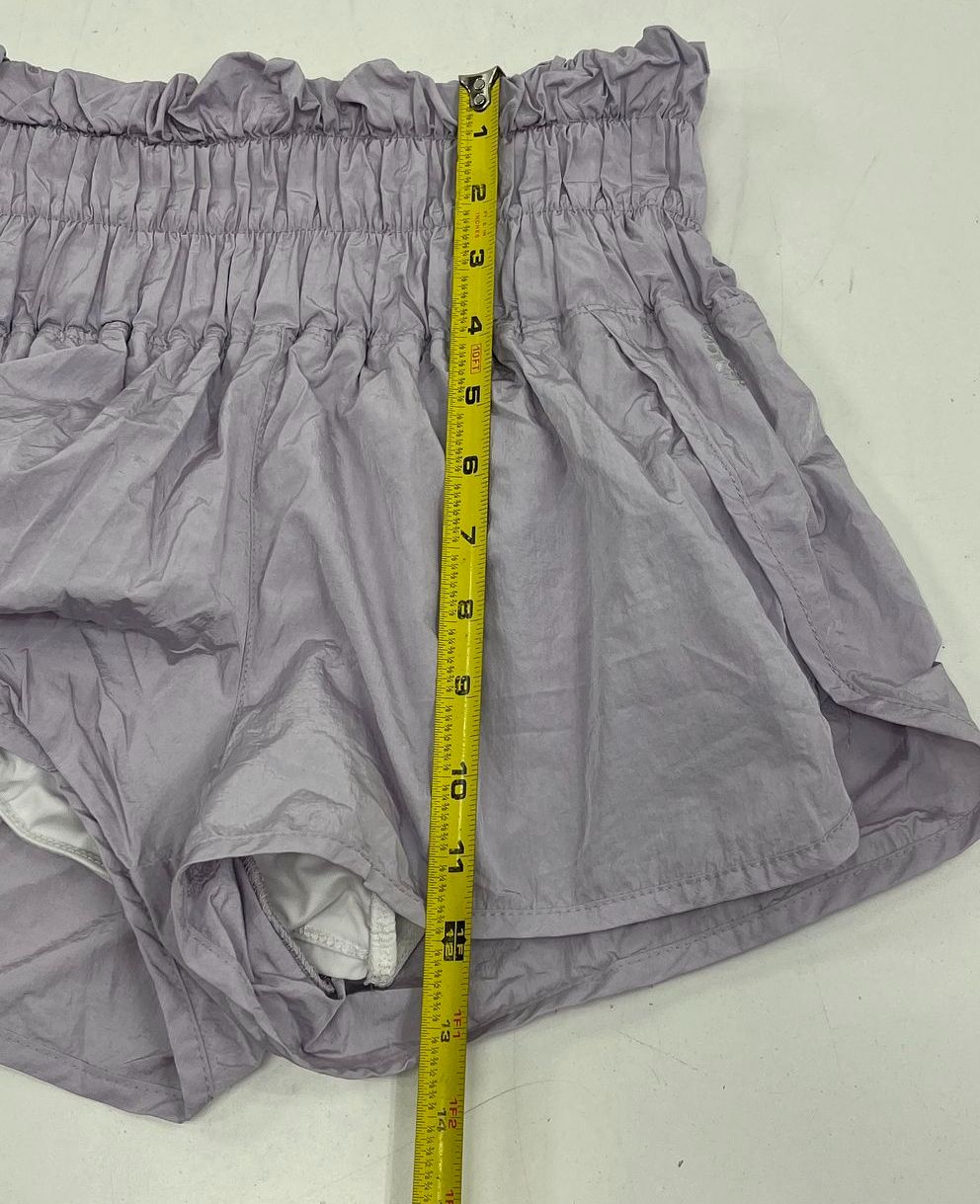 FP Movement Lot 2 The Way Home Smocked High Rise Lined Shorts Women's S XS