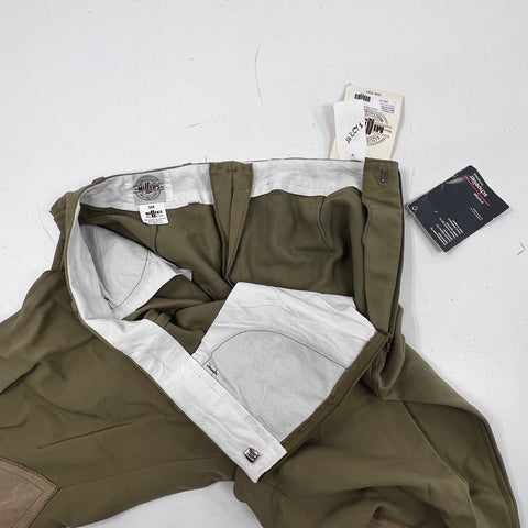Miller's Women's Beige Schoeller Stretch Side Zip Breeches Jodhpurs Sz 32R NWT