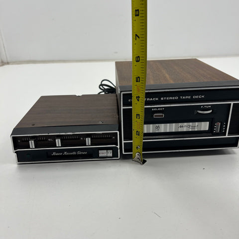 Vintage Kraco Cassette Player & Metro Sound 8-Track Tape Deck Stereo Lot