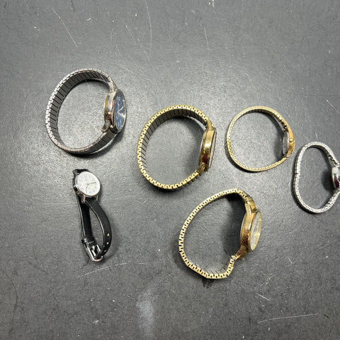 Lot of 6 Timex Watches Men & Women's *Not Tested Repairs Needed Analog