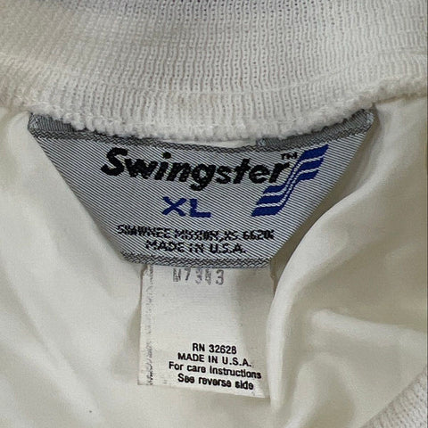 Vintage 80s Swingster Bomber Windbreaker Jacket Made in USA Sz XL