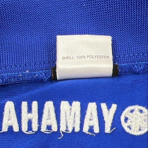 Yamaha Men's Blue White Embroidered Logo Full Zip Track Jacket Sz L