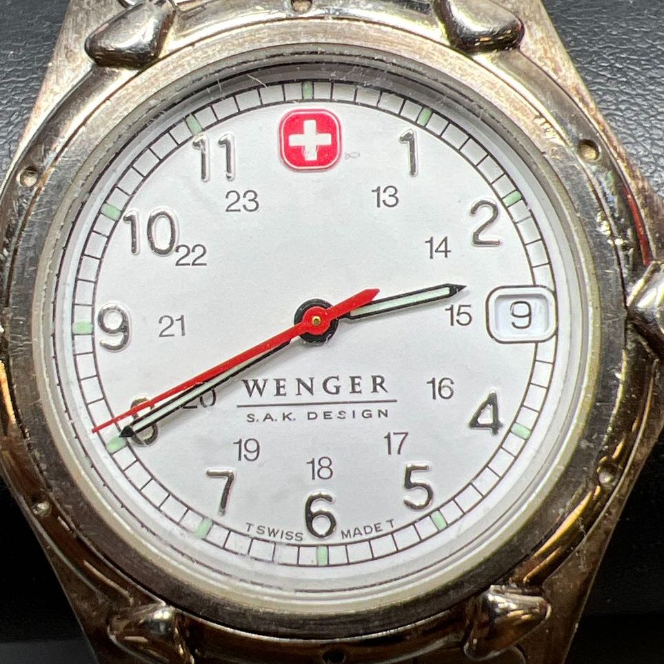 Wenger Sak Design Date Analog Wristwatch New Battery