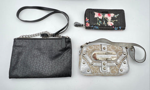 Guess Purses Handbags Crossbody Bag Mini Bag Wallet Lot of 4 Pieces
