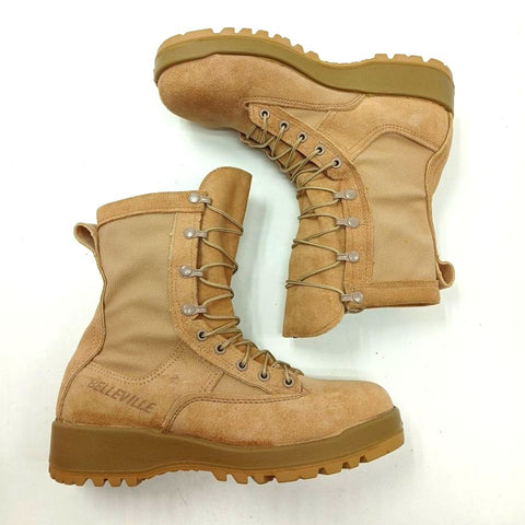 Belleville 790 ST Desert Tan GORE-TEX Military Steel Toe Boots Size 7.5 R