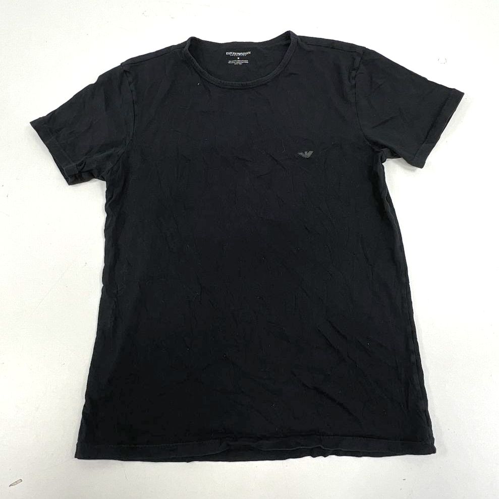 Men's Emporio Armani Jeans Black Short Sleeve T-shirt Lot of 4 - Size Medium