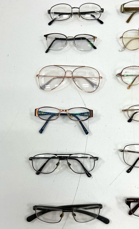 Lot of 20+ Mixed Brand Eyeglass Frames Eyewear For Lenses Parts Repair
