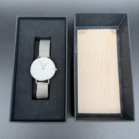 Daniel Wellington Classic B32S11 Stainless Steel Watch Milanese Mesh Band Works