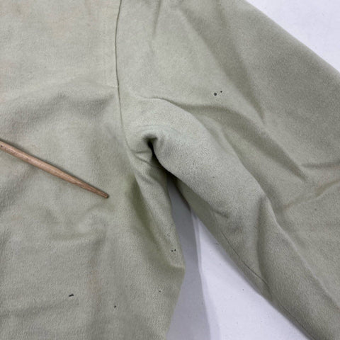 Vintage 80s Dino Valiano Women's Sage Green Lambswool Cashmere Jacket Sz 36
