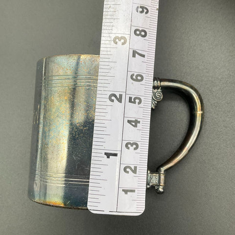 Antique Rogers & Bro Triple Plate 024 Silver Soldered Baby Cup Manuel