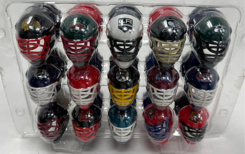 NHL Mini Goalie Mask Lot 30 Pieces Mixed Teams Plastic Collectible