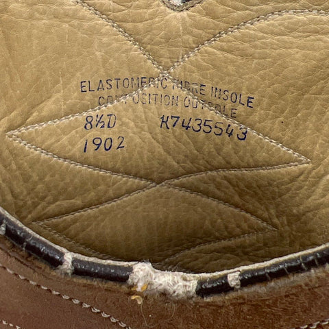 Dan Post 1902 Brown Leather Western Cowboy Boots Men's Size 8.5D