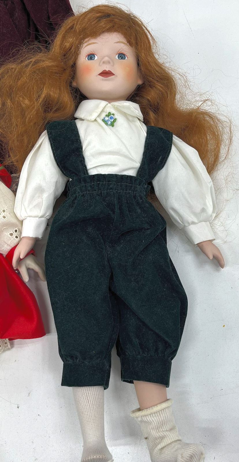 Vintage Lot of 5 Porcelain Dolls Hallmark 1984 LE Boy Girl Collector Dolls