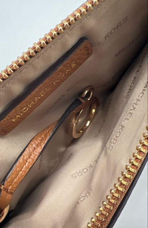 Michael Kors Brown Suede Leather Bucket Bag Drawstring Crossbody with Wallet