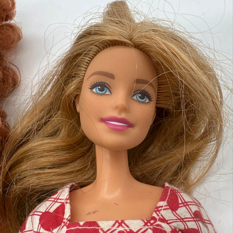 Barbie Mattel Doll Lot Vintage 1980s 1990s 4 Pieces Mixed Blonde Redhead