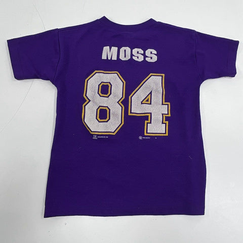Vintage 90s Minnesota Vikings Randy Moss #84 NFL Jersey Shirt Sport Attack Youth