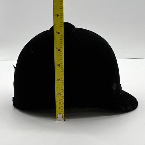 International Riding Helmets IRH Horse Riding Hat Hunt Cap Black Velvet 7 1/8