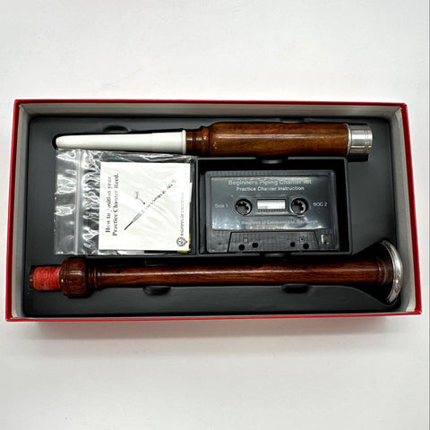 Bagpipes of Caledonia Beginners Piping Chanter Kit with Cassette and Reed