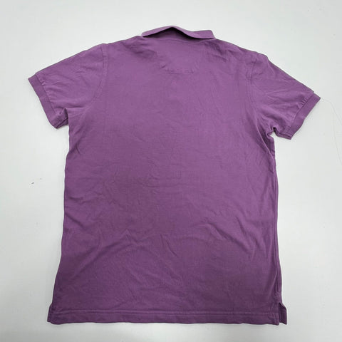 Lot of 2 Arturo Calle Mens Polo Shirts Teal & Purple 100% Cotton Sz S