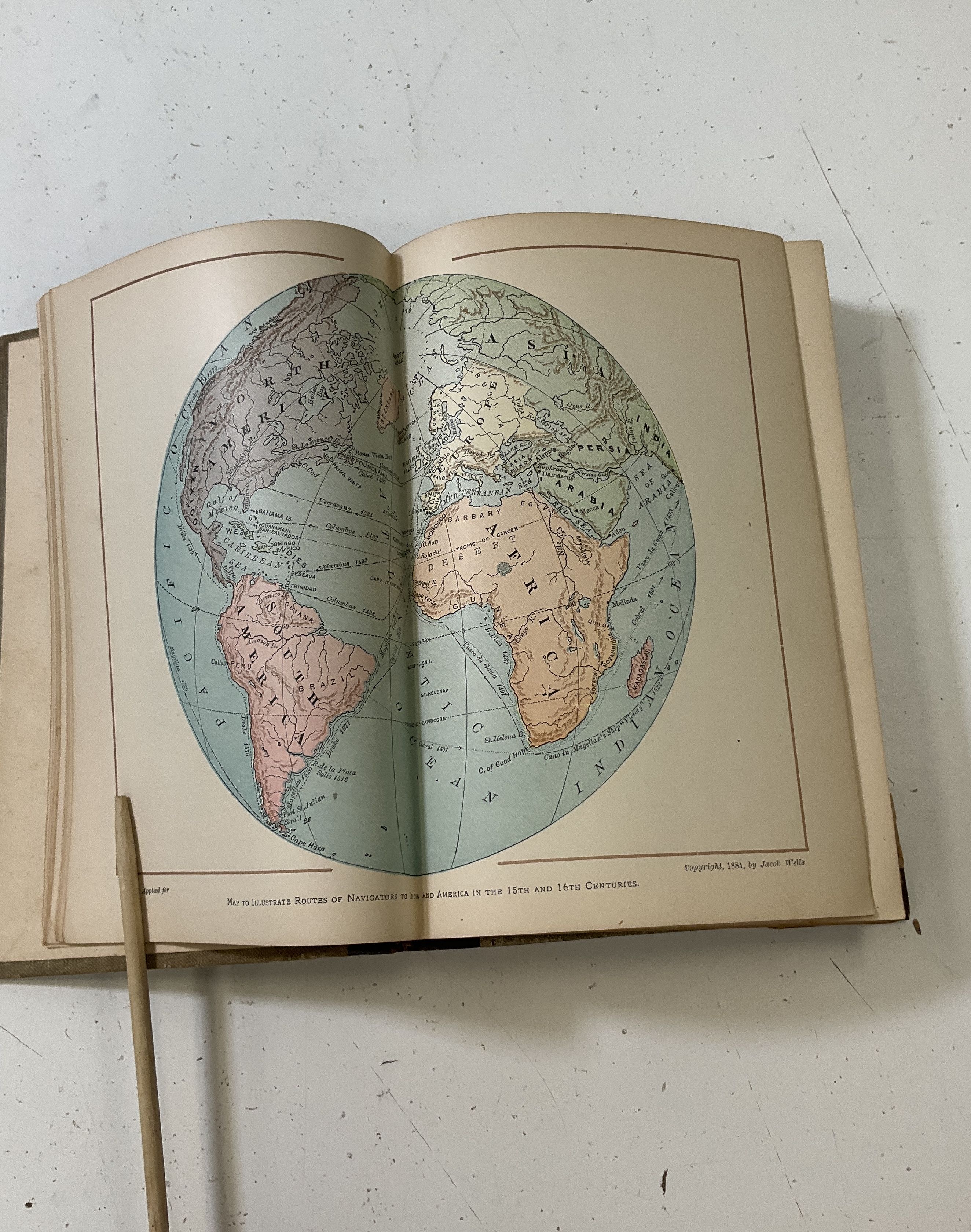 Antique 1901 Illustrated A New History Of The United States Horace E. Scudder