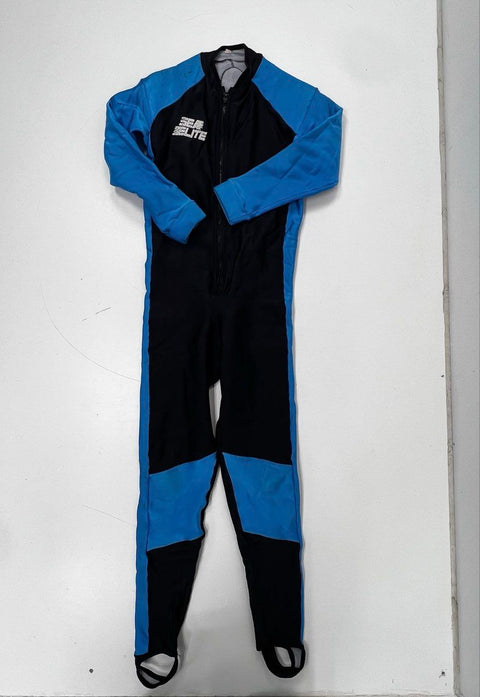 Sea Elite Dive Suit Full Body Skinsuit Polartec Fleece Lined Blue Black