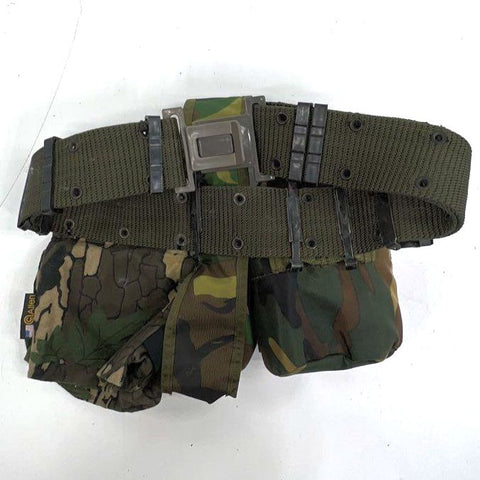 Vintage 90s Allen Men's Camo Hunting Utility Belt Canteen Pouch Adjustable