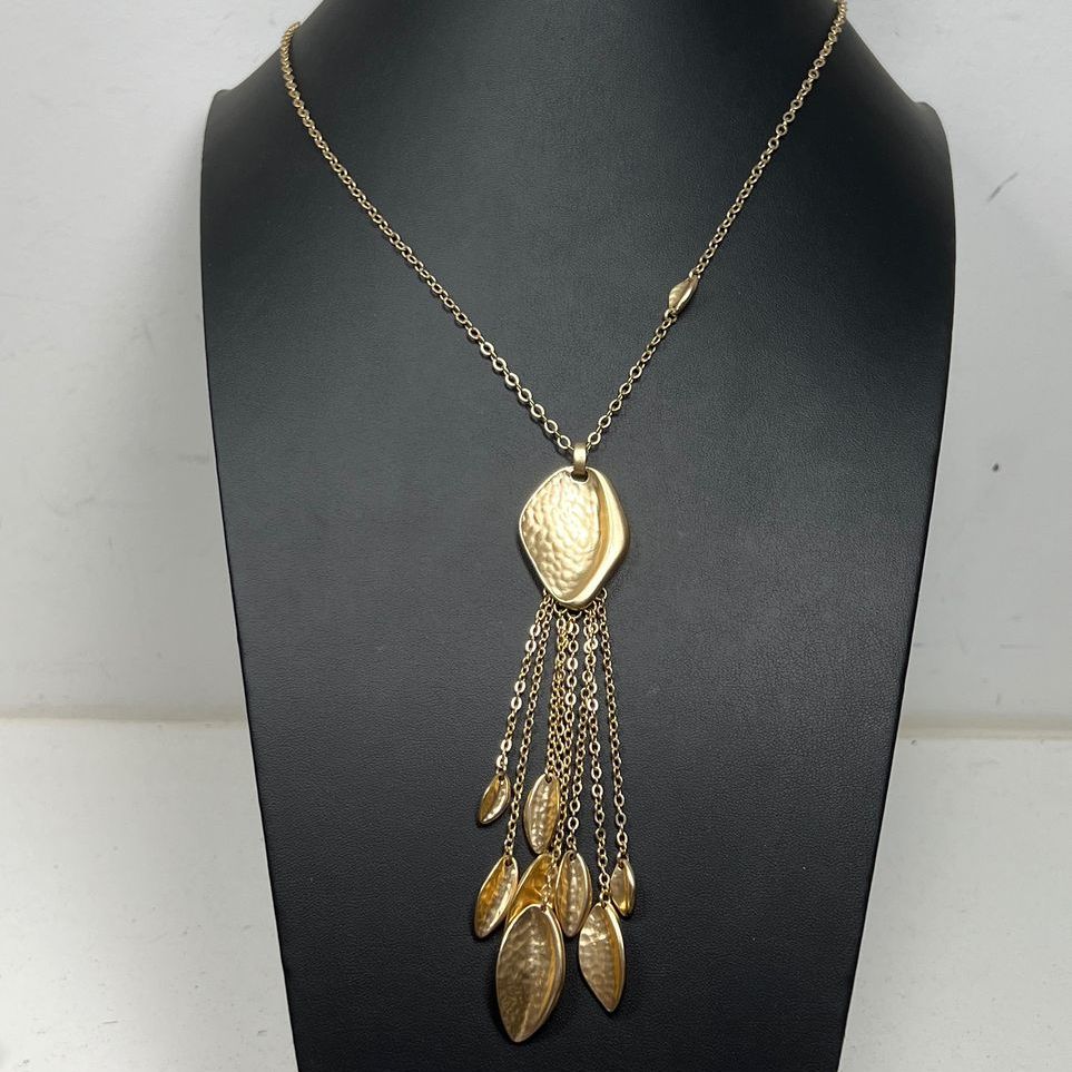 Chico's Gold Tone Tassel Necklace