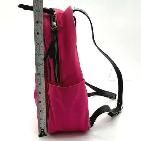 Kate Spade Pink Nylon Wilson Road Bradley Backpack Bag Large Silver Hardware