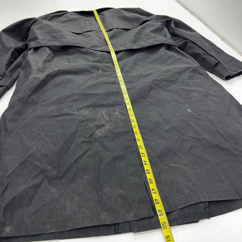 American Apparel Garrison Collection Men's All Weather Trench Coat Black NWT 46L