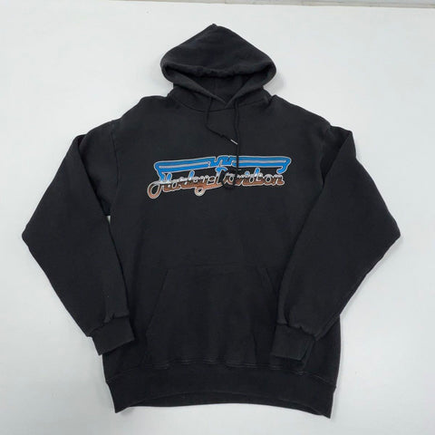 Vintage 90s Harley-Davidson Maui Hawaii Eagle Black Hoodie Sweatshirt Men's L