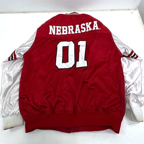 Vintage 90s Exquisite Threads Huskers Red Football Jersey Jacket Mens XXL