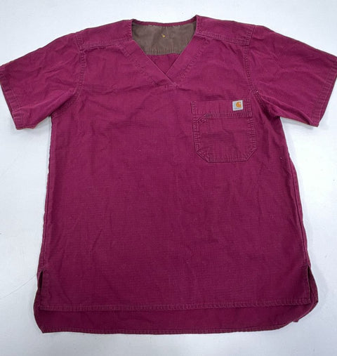 Carhartt Lot 3 Scrub Tops V-Neck Pocket Medical Workwear Men's Mixed Size S L