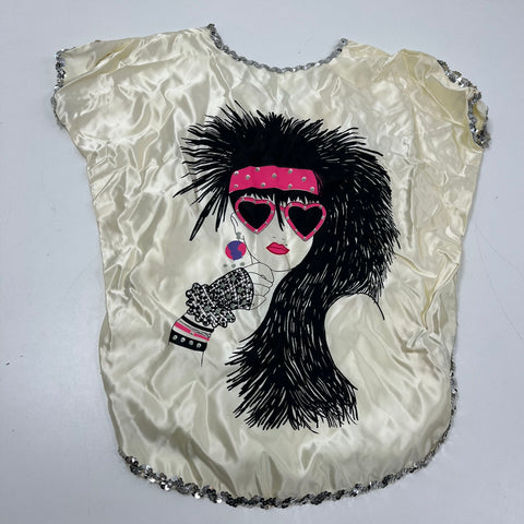 Vintage 80s Wolff Fording Art Stone Dance Costume Lot 80s Graphic Sequins