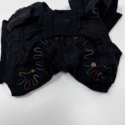 Vintage US Navy 13 Button Flap Wool Pants Crackerjack Bell Bottom Navy Sz 29