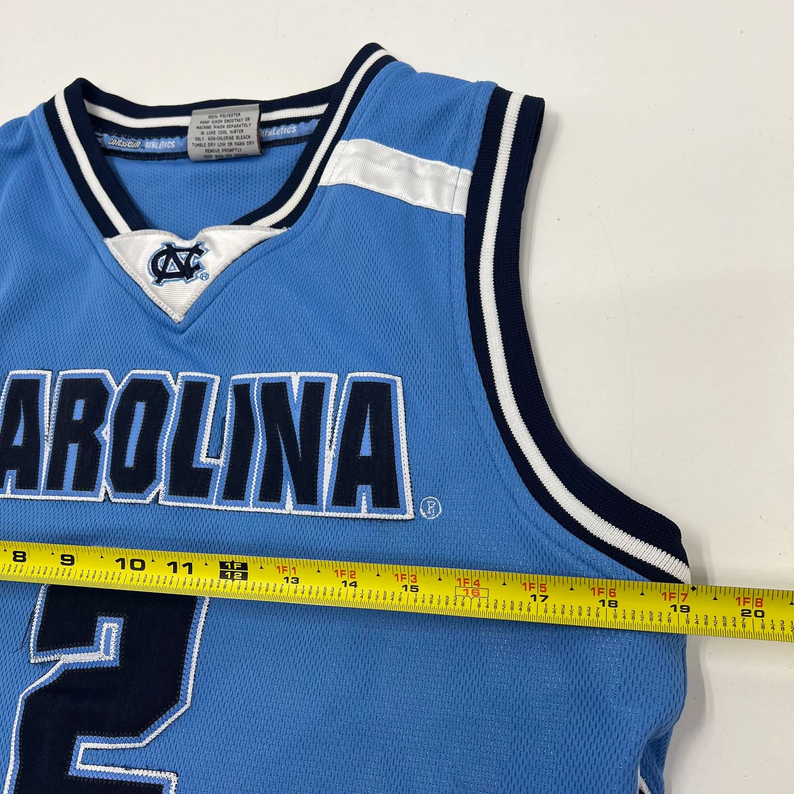 North Carolina UNC Tar Heels Basketball Jersey #2 Colosseum Athletics YOUTH Lg