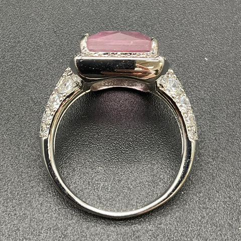 Bomb Party Mental Health Color Change Ring Rhodium Plated Size 9 RG88736
