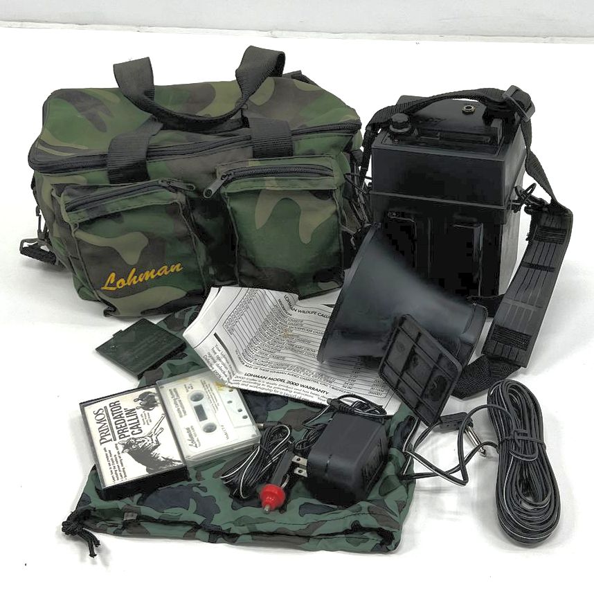 Lohman Wildlife Calling System With Cassettes & Camo Travel Case UNTESTED