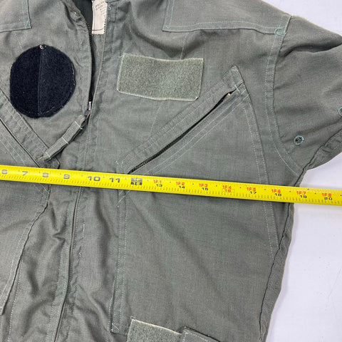 Vintage 80s US Military USAF 27/P Flyers Coveralls Sage Green Nightwatch 38R