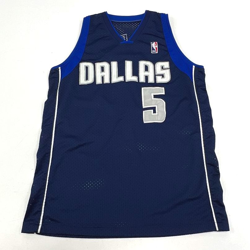 Vintage 2000s Dallas Mavericks Custom Eugenio #5 NBA Basketball Jersey Sewn Sz