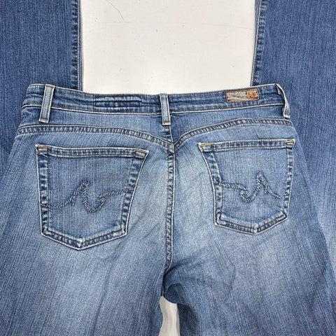AG Adriano Goldschmied Womens The Legend Flare Jeans Medium Wash USA Sz 30