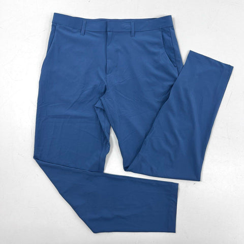 Fabletics Men's The Only Pant Blue NWT 4-Way Stretch Water Resistant Sz L