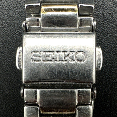 Seiko SUT246 Ladies Solar Watch Two-Tone Stainless Steel Crystal Bezel - Works
