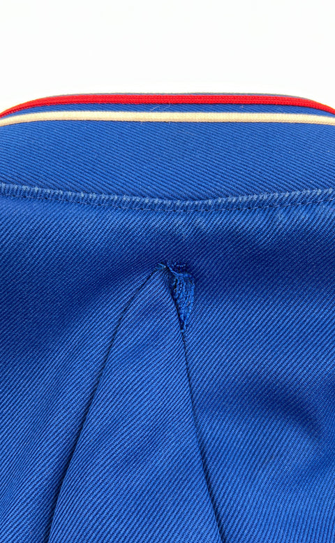 Vintage Women's Blue St. Paul's Cropped Zip Up Marching Jacket *Heavily Altered