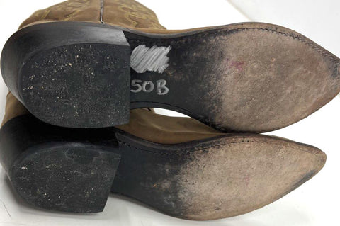 Justin 2252 Brown Distressed Leather Western Cowboy Boots Men's Size 10D