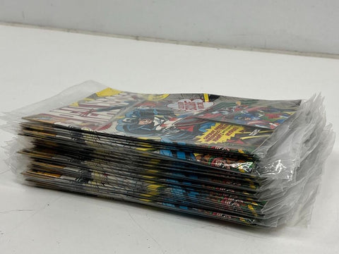 Vintage 90s Marvel Pizza Hut Real Heroes Comic Book Lot of 18 Captain America