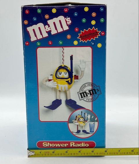 Vintage M&M's Yellow Scuba Shower Radio AM/FM RadioShack Exclusive NIB