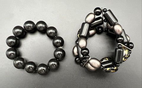 Vintage & Modern Beaded Fashion Stretch Bracelets Jewelry Lot of 30